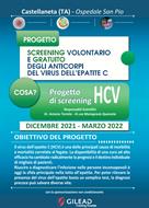 Progetto: SCREENING VOLONTARIO E GRATUITO DEGLI ANTICORPI DELL'EPATITE C VIRUS